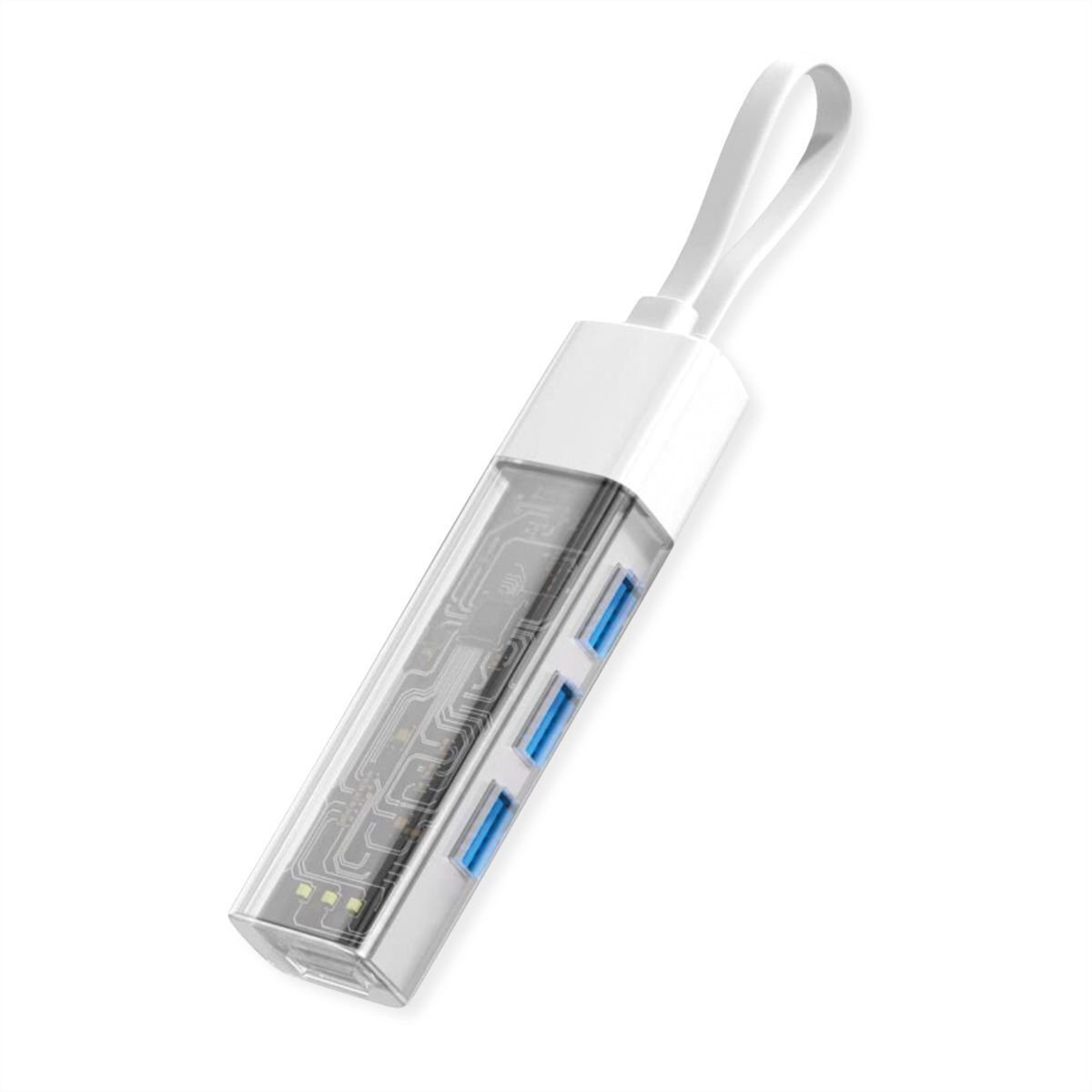 ROLINE 14.02.5062 huby i koncentratory USB Type-C 5000 Mbit/s Biały