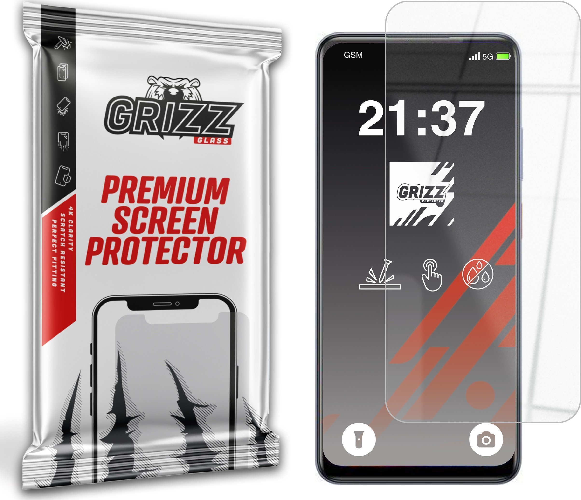 Szkło hybrydowe GrizzGlass HybridGlass do ZTE Blade V70 Max