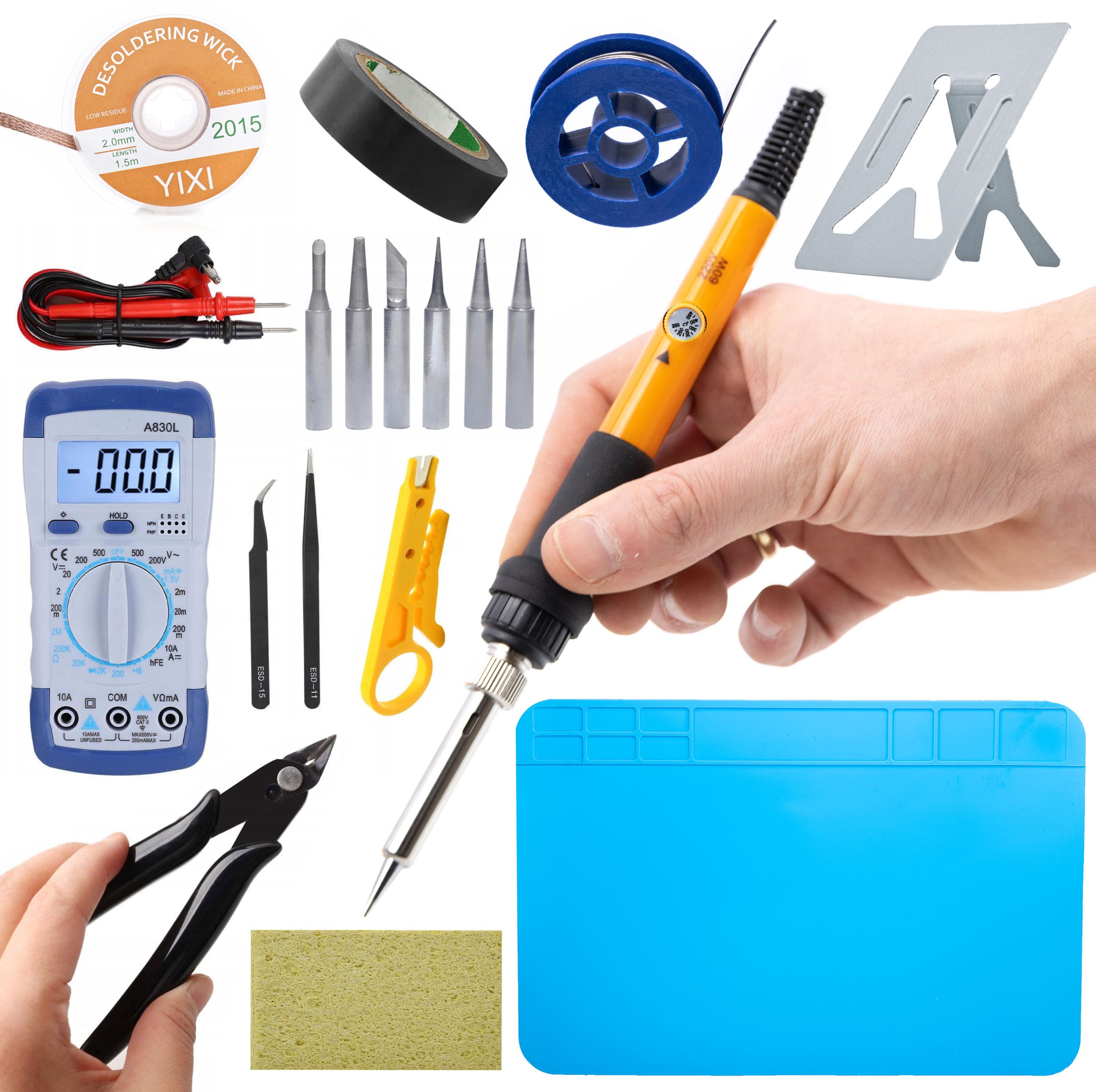 LUTOWNICA GROTOWA 60W GROTY CYNA PLECIONKA MATA PĘSETY MIERNIK ŚCIĄGACZ XXL