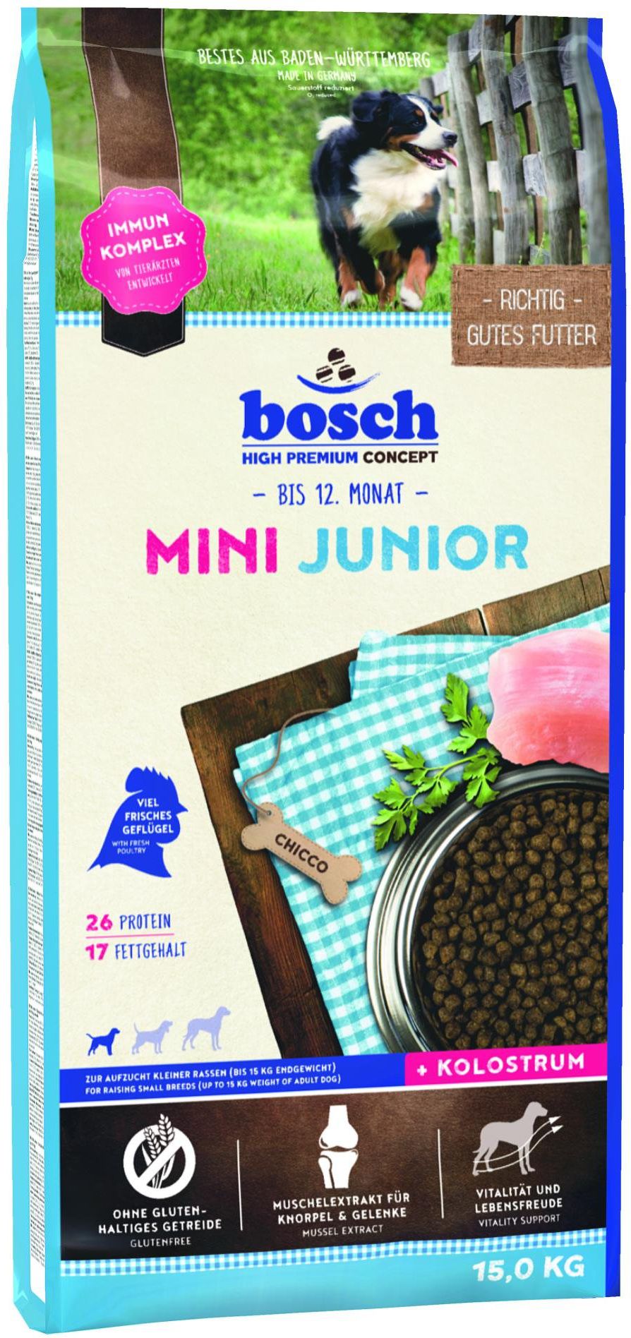 Bosch Tiernahrung Mini Junior 15kg