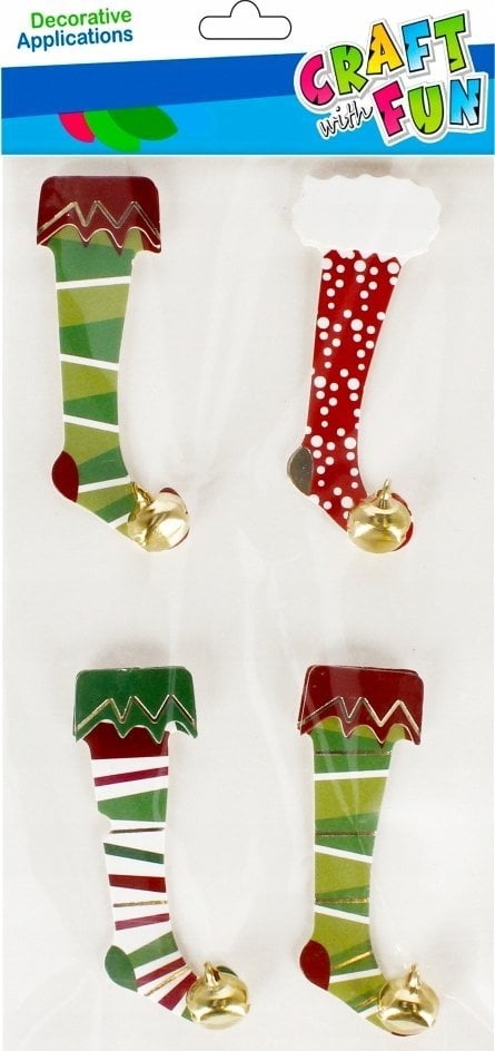 Craft with Fun OZDOBA BN NAKLEJKI 3D SKARPETY 4SZT CF 12/288