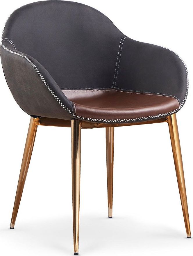 Elior Krzesło Fiver - popiel + złote