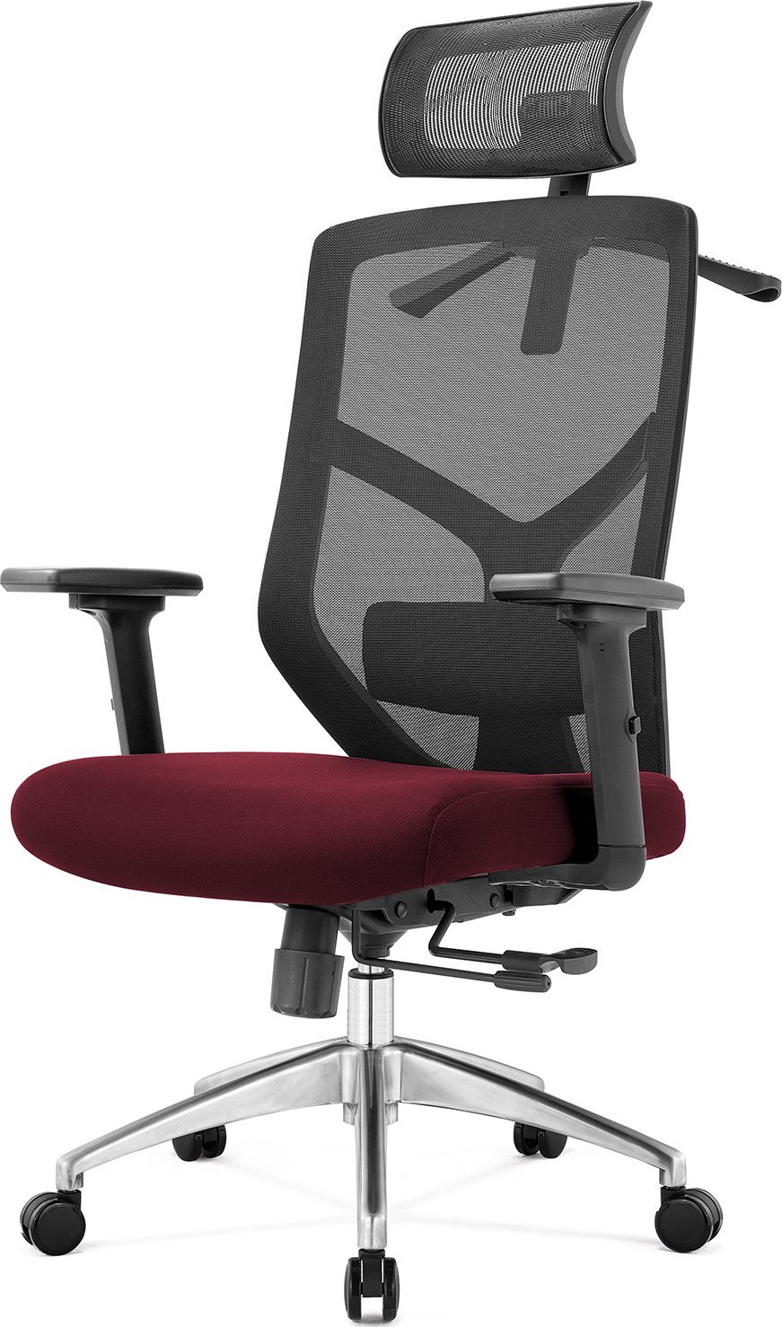 Krzesło biurowe Angel Rosa Czarno-bordowe