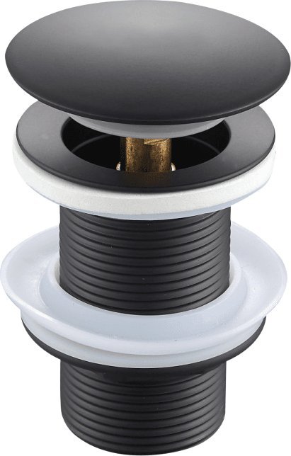 Delvant DELVANT KOREK UMYWALKOWY KLIK-KLAK OKRĄGŁY CZARNY