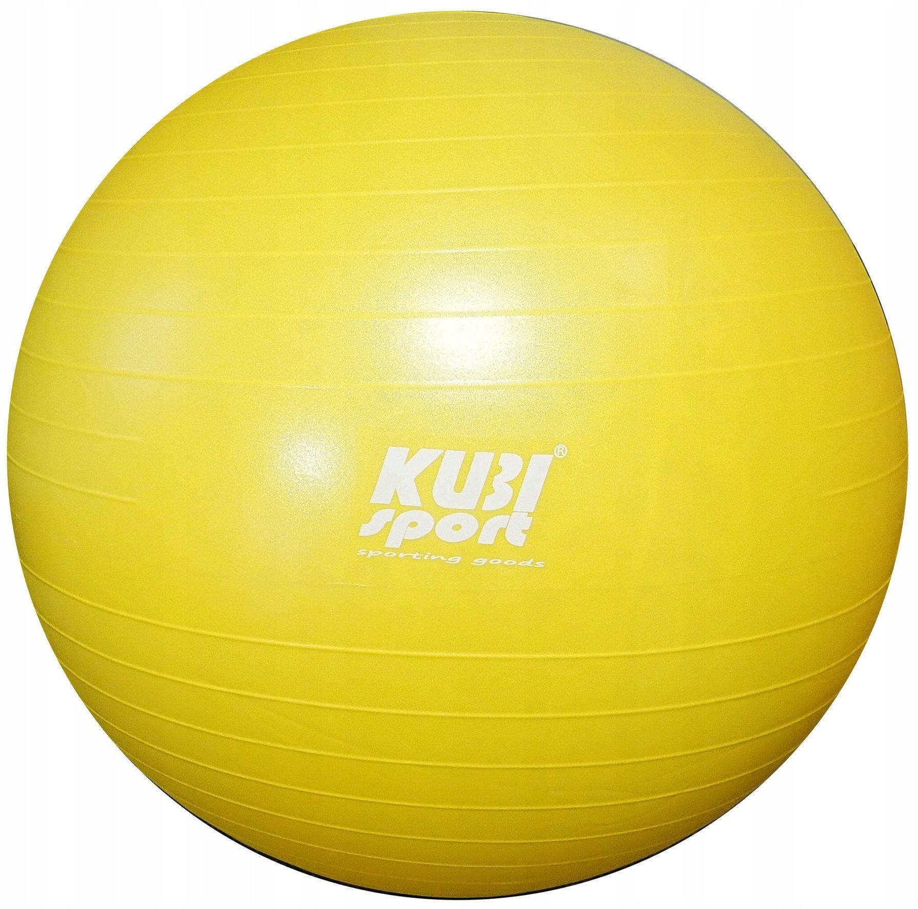 Piłka Gimnastyczna Rehabilitacyjna Dmuchana do Ćwiczeń Żółta KUBISPORT 85 cm