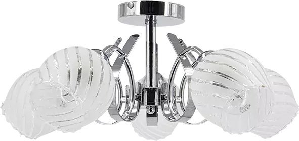 Lampa sufitowa Mdeco Sufitowa lampa sypialniana ELM7138/5 8C nad łóżko chrom