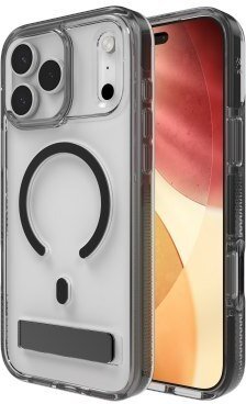 Zagg Santa Cruz Snap KS etui z podstawką do iPhone 17 Pro Max kompatybilne z MagSafe (jet black)