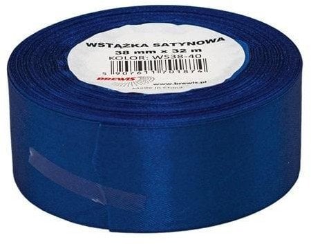 Wstążka satynowa niebieska 38mmx32m