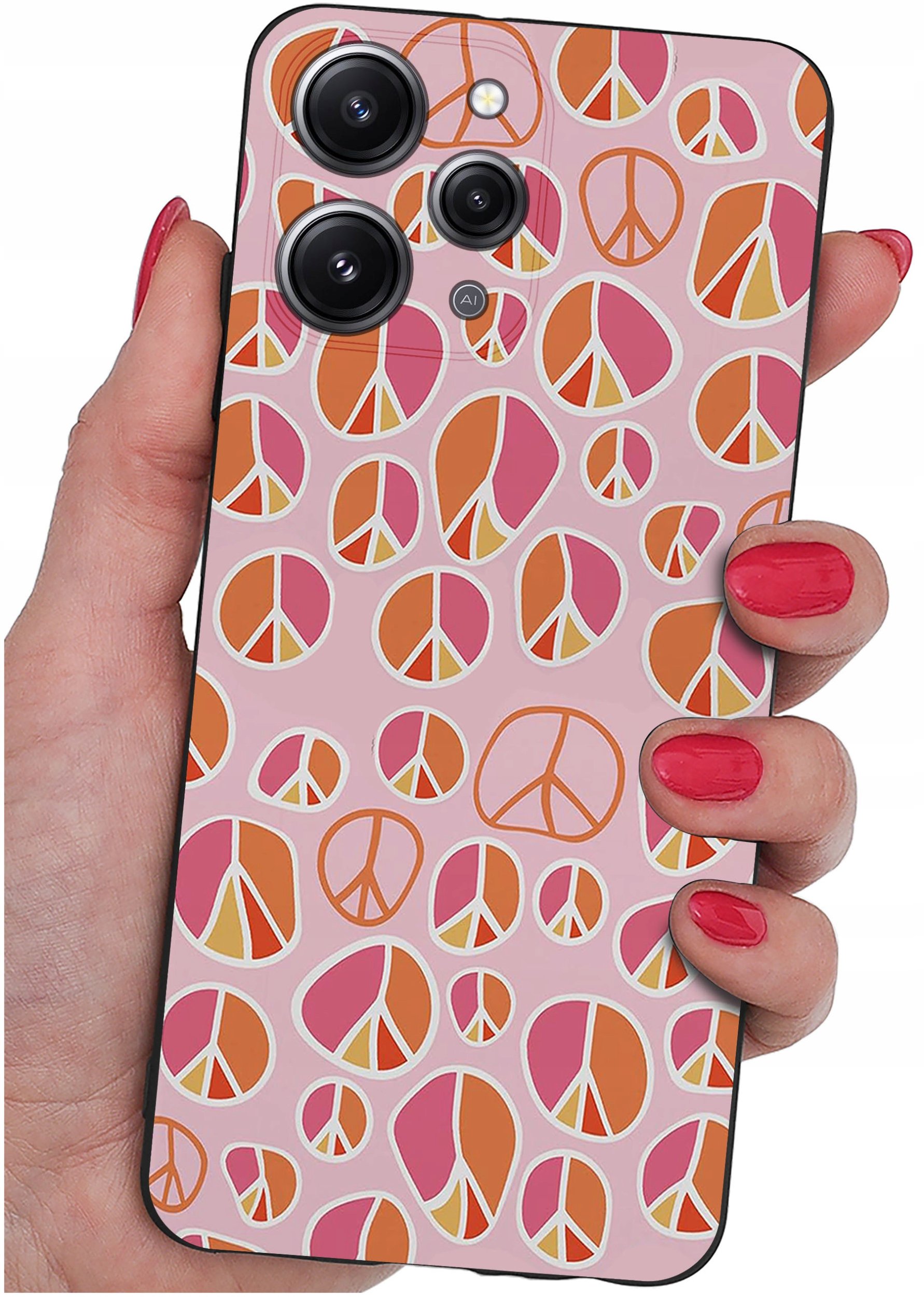 Etui do Xiaomi Redmi 12 4G WZORY |SILIKONOWE MATT CASE + SZKŁO 9H