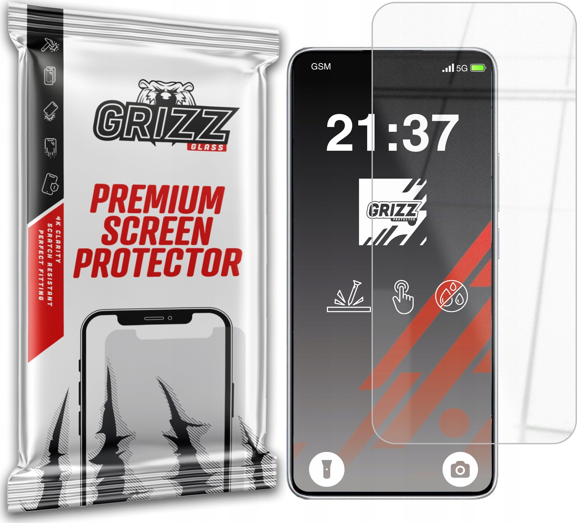 GrizzGlass Szkło hybrydowe GrizzGlass HybridGlass do Xiaomi Redmi Note 14