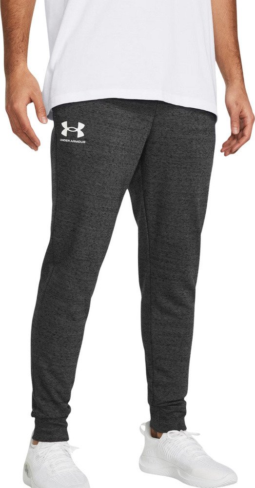Spodnie męskie Under Armour Rival Terry Jogger szare 1380843 025 L