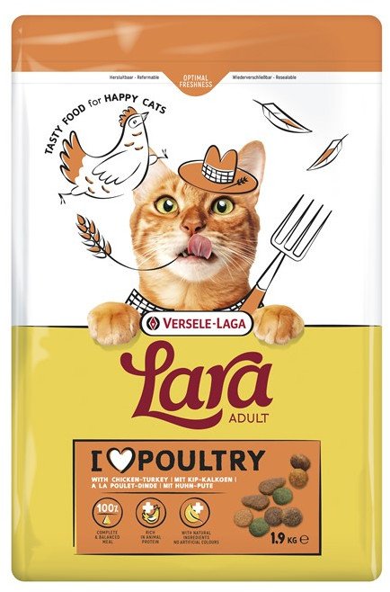 Versele-Laga Lara Adult Turkey & Chicken 1,9kg - karma dla kotów dorosłych z kurczakiem i indykiem