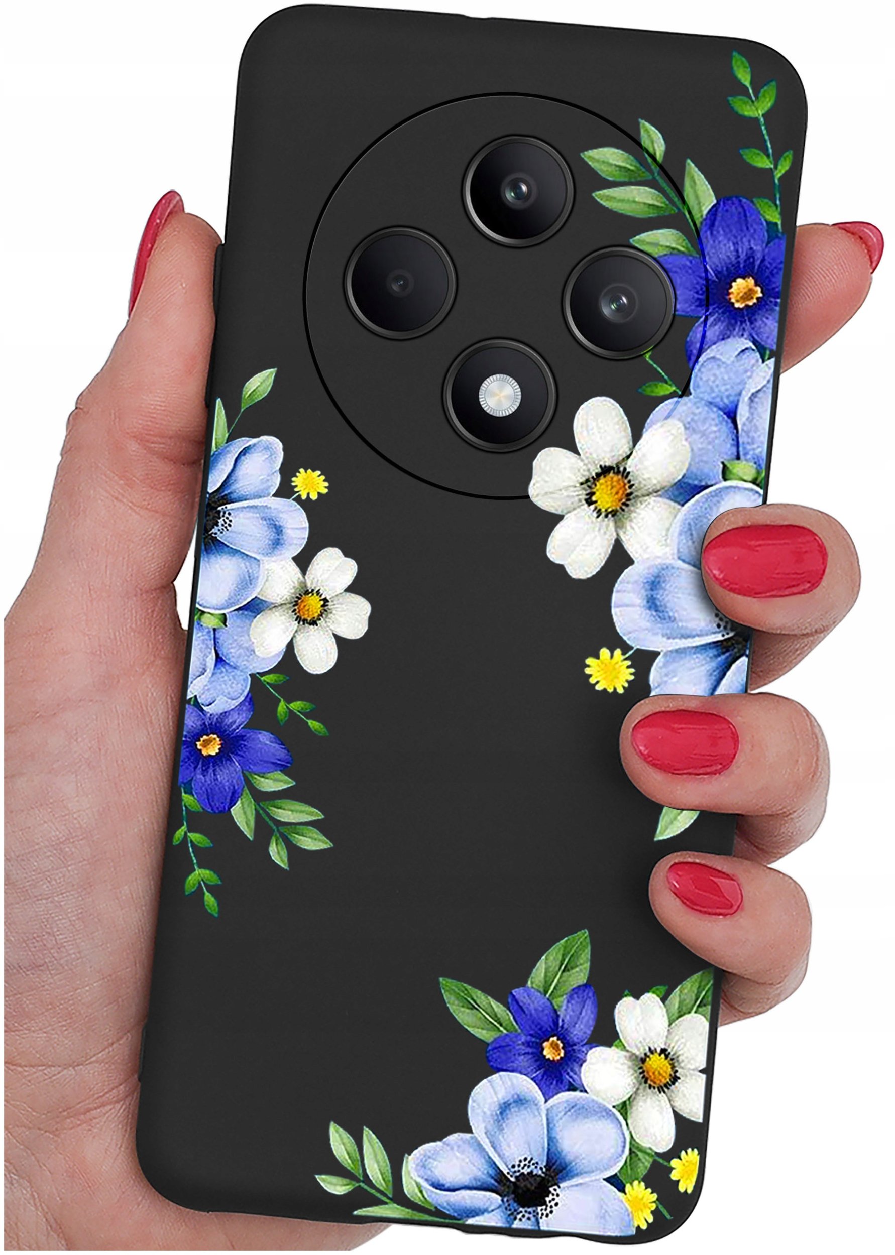 Etui do Oppo Reno 12 F 5G | 12 FS 5G WZORY |SILIKONOWE MATT CASE + SZKŁO 9H