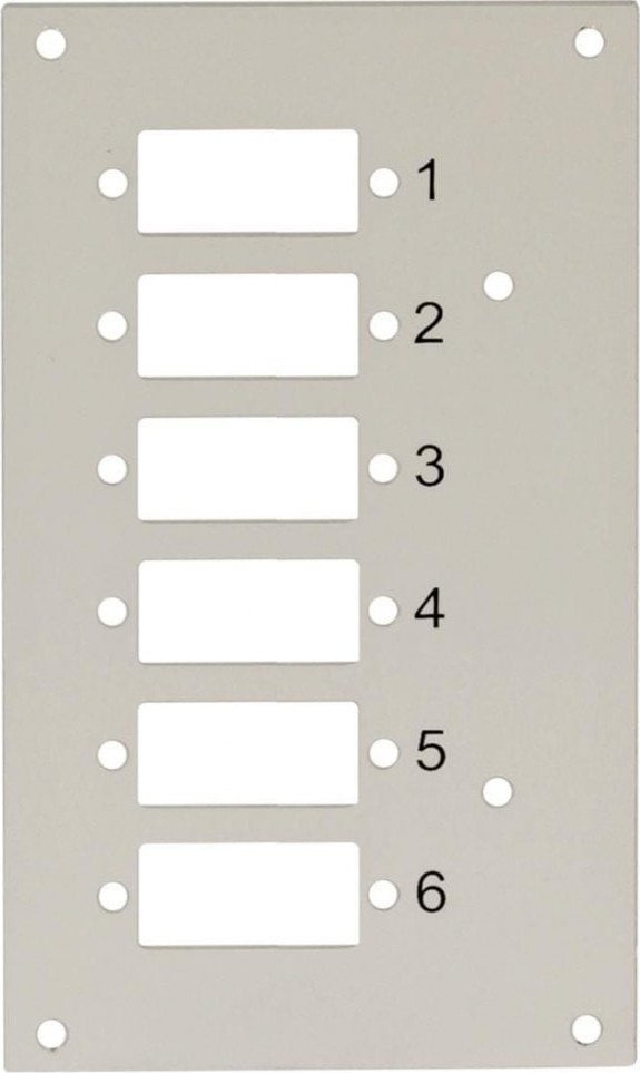 Techly Panel przedni do przełącznicy Techly 109801 na 6 adapterów