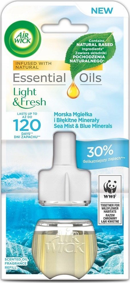 Air Wick Air Wick Essential Oils wkład do elektrycznego odświeżacza Morska Mgiełka i Błękitne Minerały 19ml