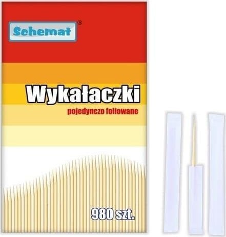 SCHEMAT Wykałaczki pojedynczo pakowane 980szt