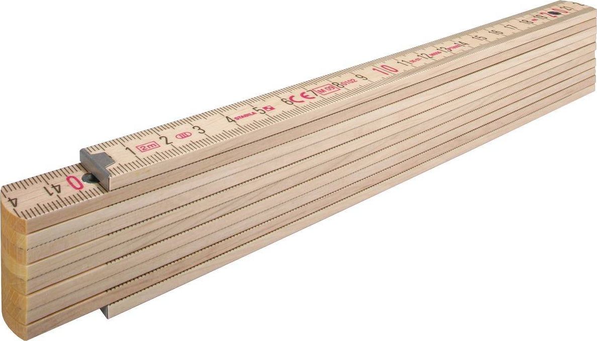 Stabila Miara składana 2m STABILA 407N buk, naturalna, sekcji 10