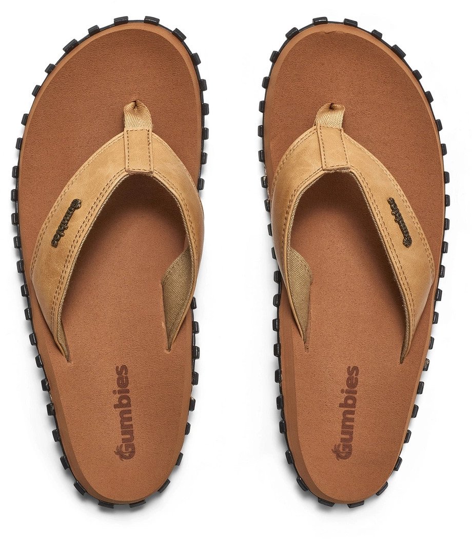 Gumbies męskie japonki klapki VEGOVERT FLIP-FLOPS UNISEX TAN 42