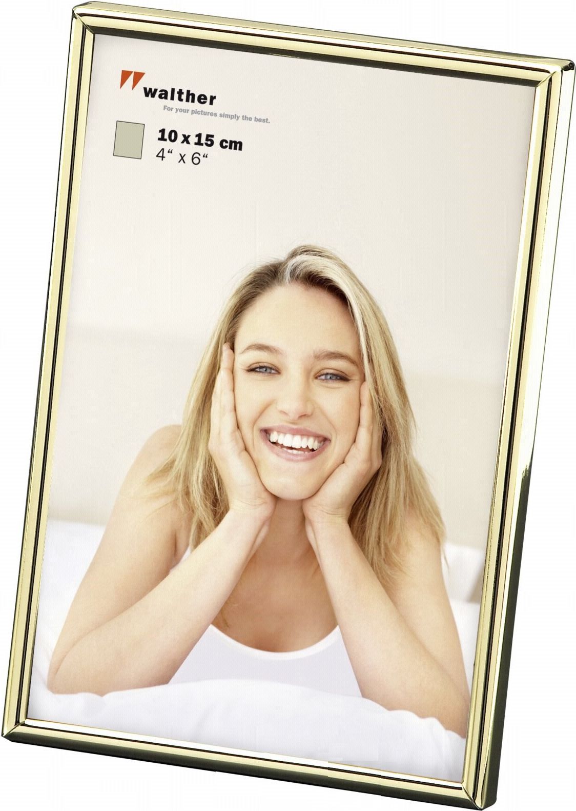Ramka Walther Antonia 10x15 zloty (BF015G)