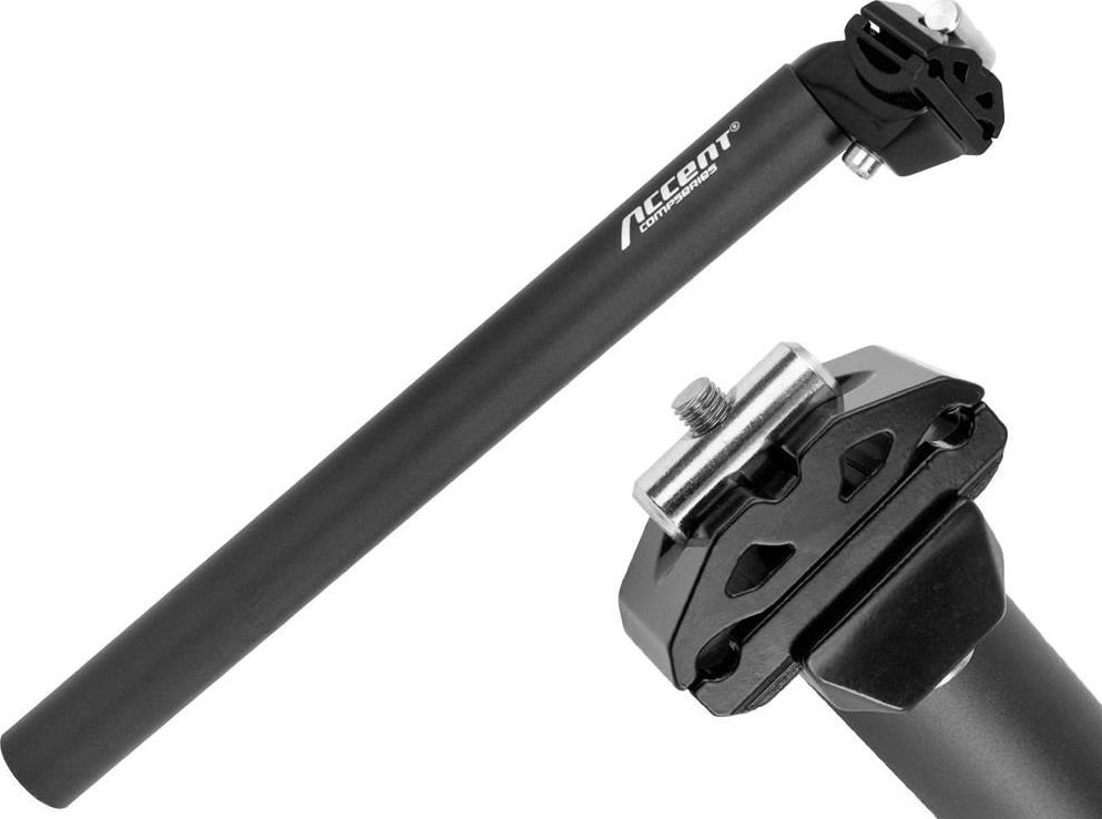 Accent Wspornik siodła Accent SP-252 26,0 mm, czarny piaskowany uniwersalny