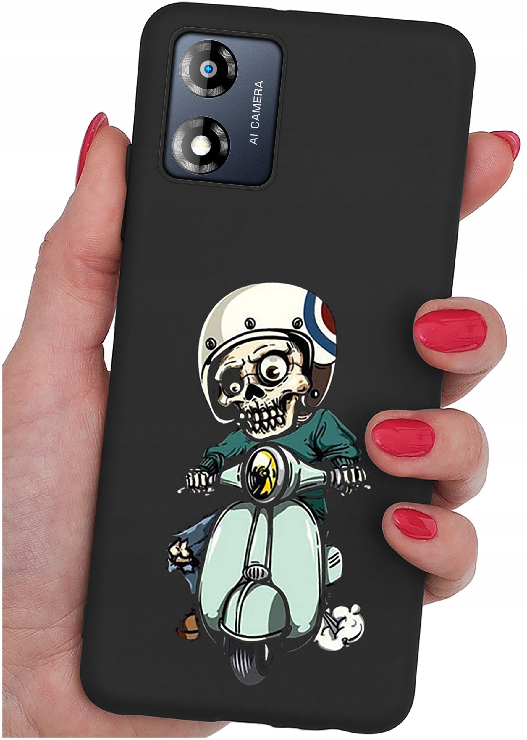 Etui do Motorola Moto E13 WZORY |SILIKONOWE MATT CASE + SZKŁO 9H