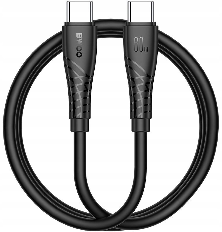 BWOO kabel USB-C - USB-C 60W BO-X318 1m czarny