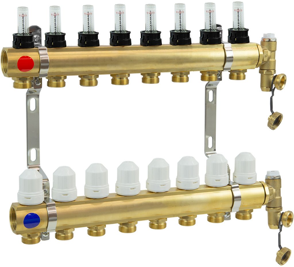 Perfexim PHA-107/1/S 3-obwodowy PN6 Rozdzielacz CuZn