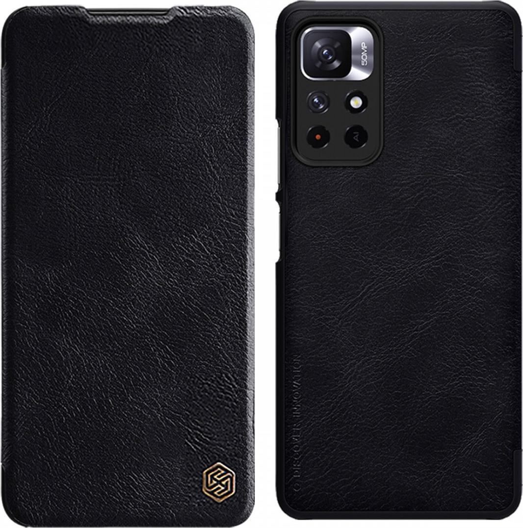 Nillkin Nillkin Qin Case etui do Xiaomi Poco M4 Pro 5G osłona na aparat kabura pokrowiec obudowa z klapką czarny