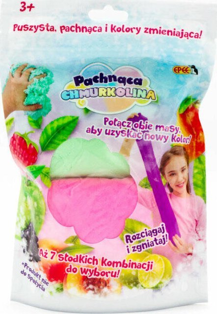 Triton Pachnąca Chmurkolina Różowy + zielony (Malina) 2x30g