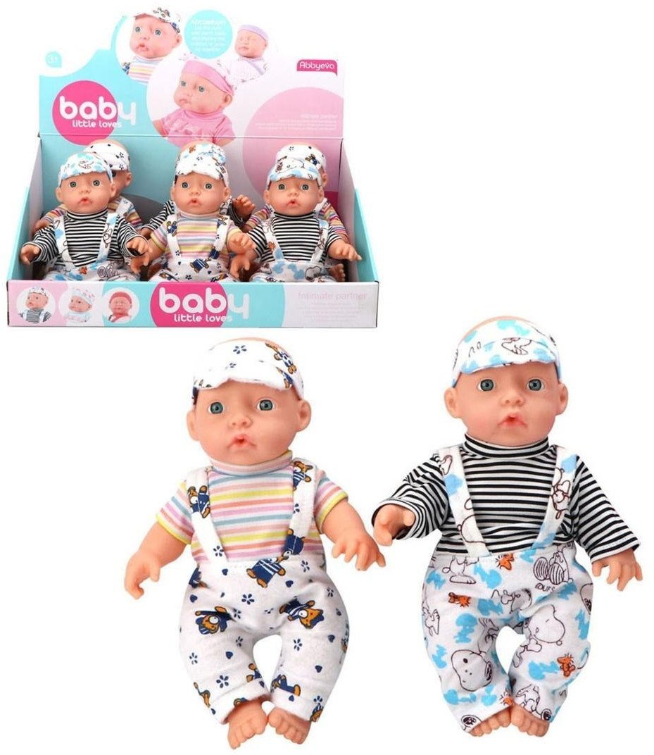 Lalka bobas w ogrodniczkach MIX