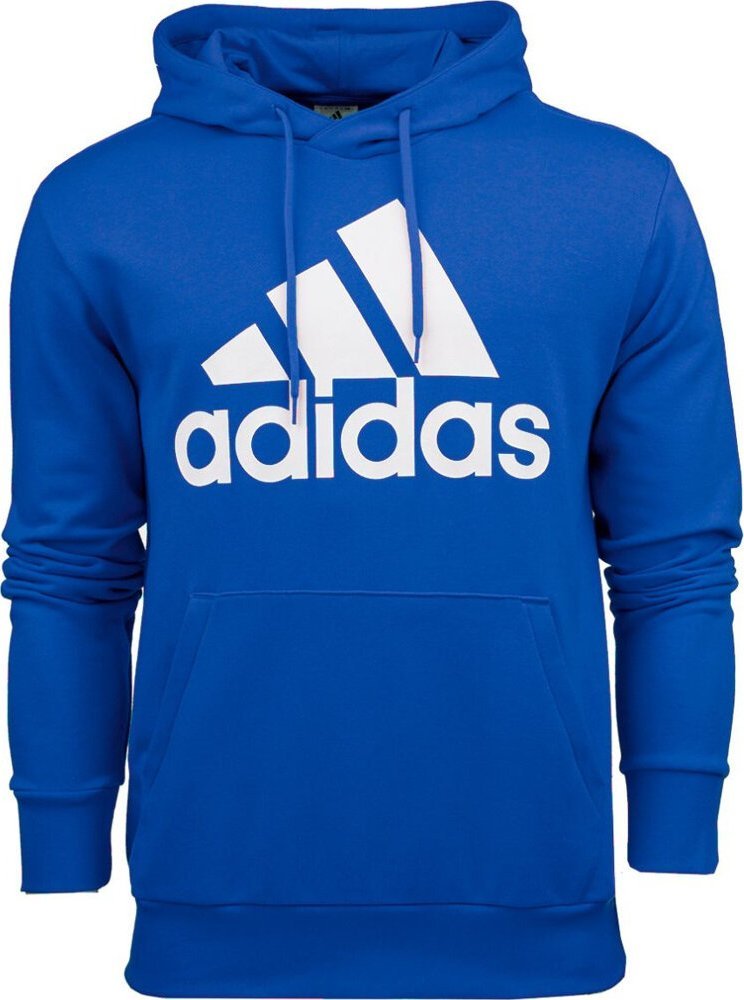 Adidas Bluza męska adidas Essentials French Terry Big Logo Hoodie niebieska IC9366 L