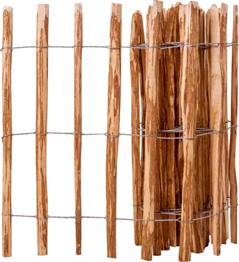 vidaXL Ogrodzenie z leszczyny, 90x500 cm