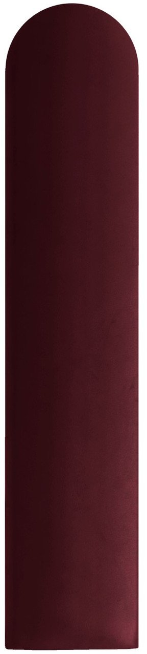 Panel tapicerowany płotek zaokrąglony 110x15 Magic Velvet 2202 (Bordowy) 110x15