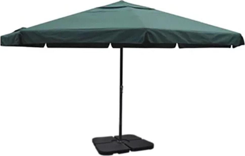 vidaXL Zielony parasol ogrodowy z aluminiową ramą i przenośną podstawą