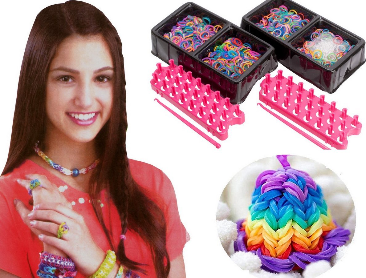 GUMKI DO ROBIENIA BRANSOLETEK LOOM BANDS + KLIPSY