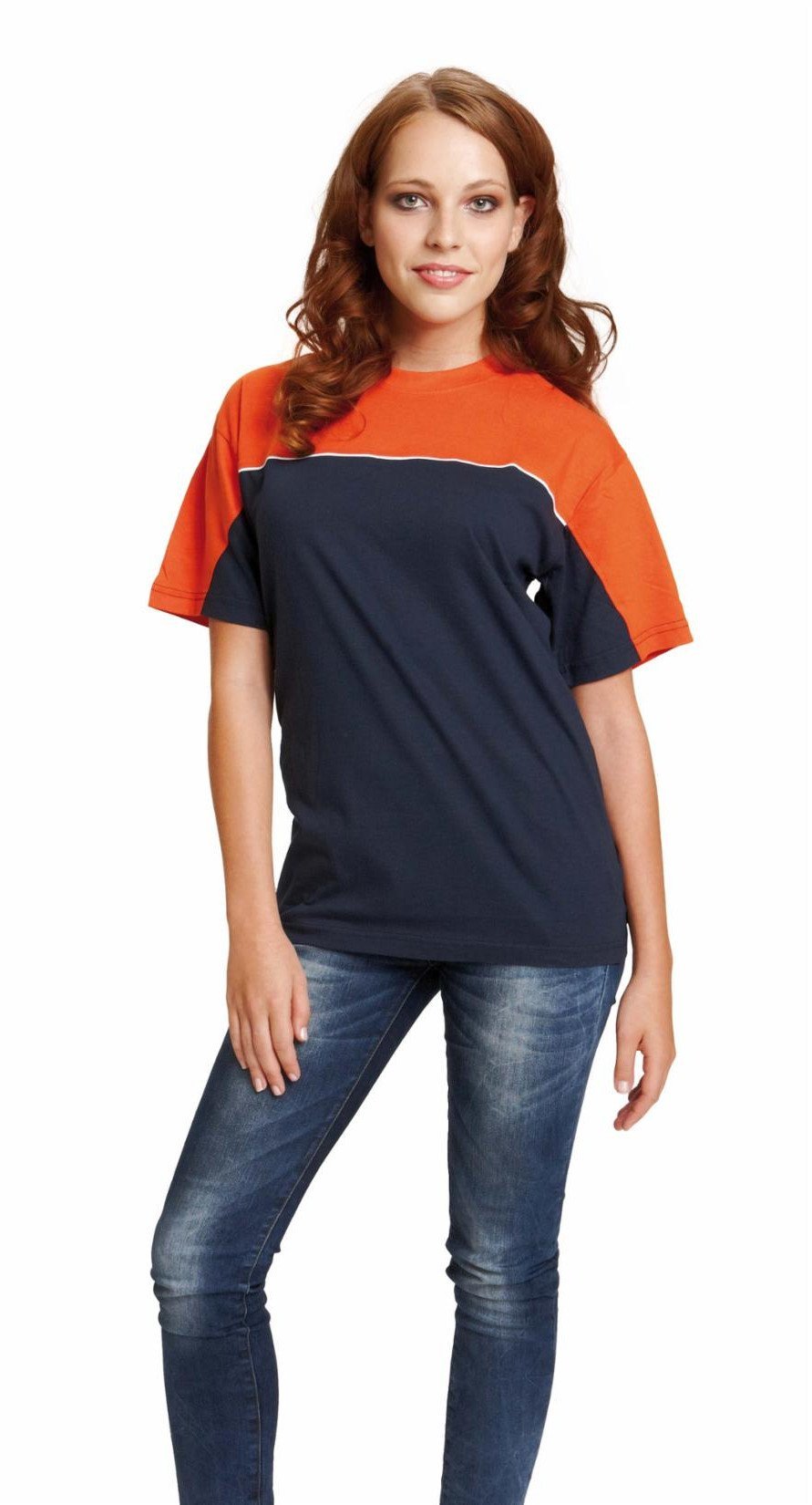 EMERTON - dwukolorowy podkoszulek z krótkim rękawem - czarny/szary S