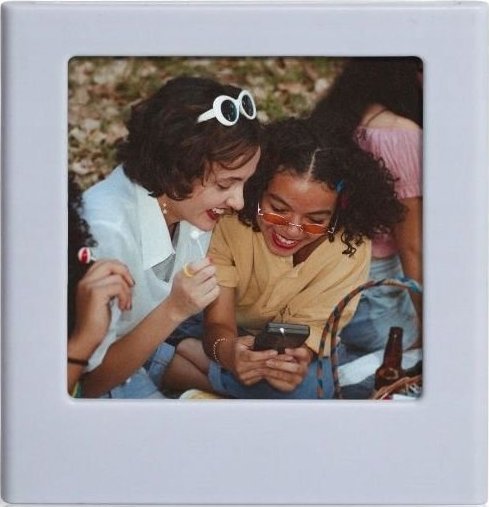 LoveInstant Ramka Magnes Na Lodówkę Do Fuji Instax Square Sq Link / Sq1 / Sq6 / Sq10 / Sq20 / Biały