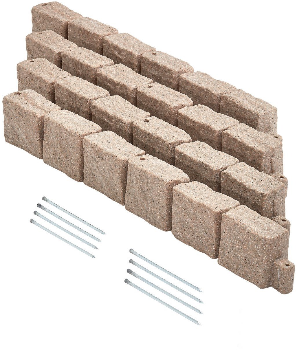 Obrzeża Ogrodowe imitujące Kamień - 24 Sztuki 1190 x 100 x 155mm