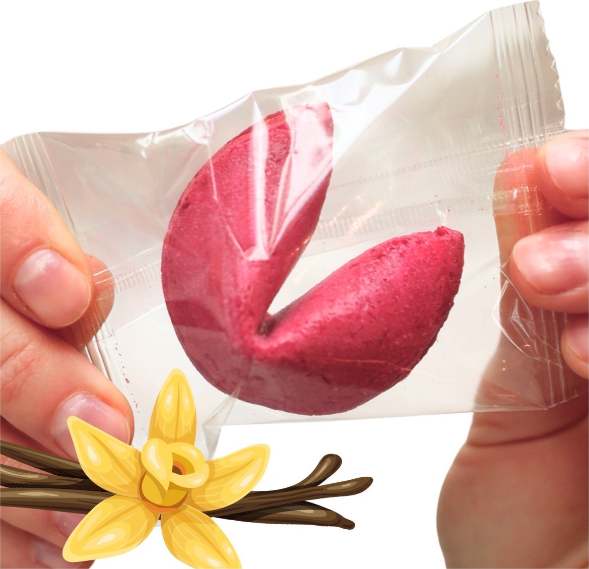 MagiaCiast Ciasteczka z wróżbą Różowe Komplementy dla gości Magiczne Ciastko 1 szt