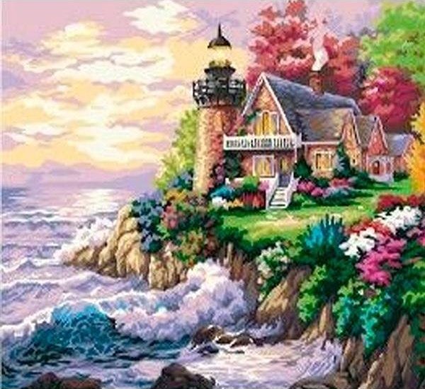 Norimpex Mozaika diamentowa 5D - Latarnia Morska 40x30cm