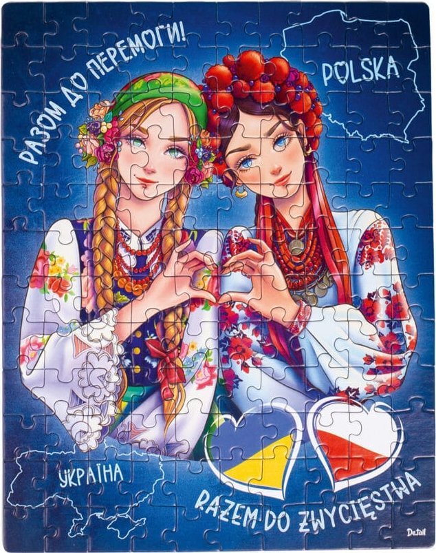 Roter Kafer PUZZLE KOBIETY UKRAINA POLSKA ZESTAW UKŁADANKA 120 ELEMENTÓW ROTER KAFER