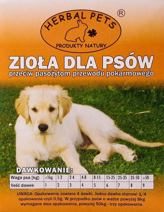 Herbal Pets PETS ZIOŁA PRZECIW PASOŻYTOM DLA PSÓW