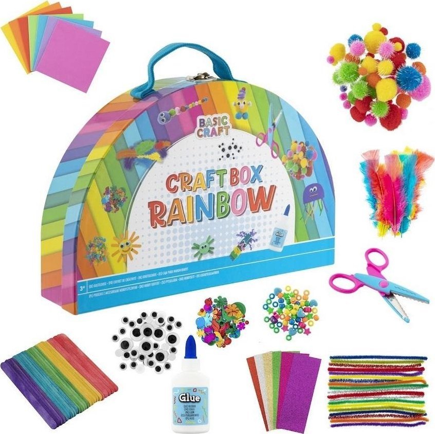 Pudełko do rękodzieła tęcza, rainbow craft