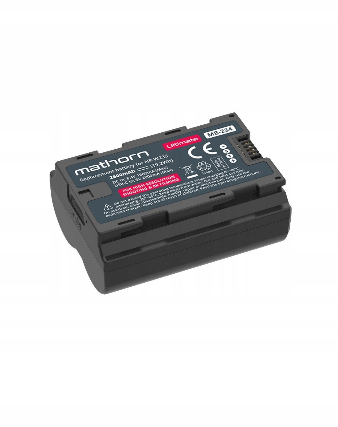 Bateria Mathorn MB-234 Ultimate 2600mAh USB-C zamiennik NP-W235