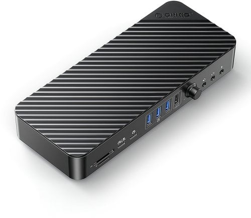 Stacja/replikator Orico USB-C 10 Gbps, 2x DP 4K, HDMI 4K, PD 60W, 36x USB-A, karty SD, audio (DKA20-V1-EU-BK-EP)