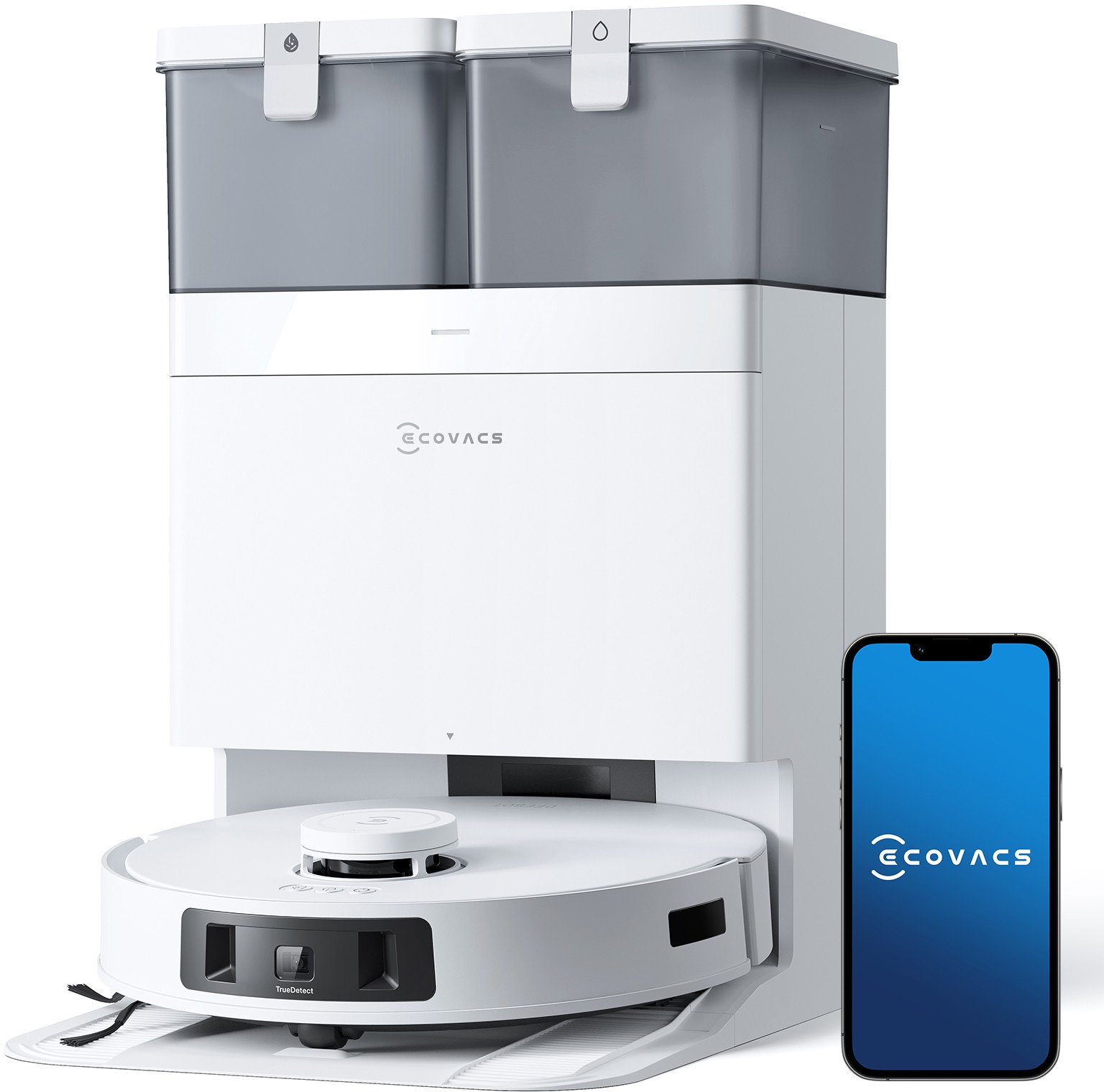 Ecovacs Robotic Vacuum Cleaner | DEEBOT T30C PRO | Wet&Dry | Operating time (max) 200 min | Li-ion | 5200 mAh | Dust capacity 0.275 L | 12800 Pa | Whi