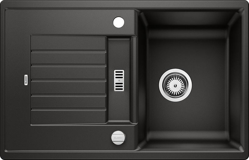 Zlewozmywak Blanco Zia 45 S Silgranit czarny z korkiem automatycznym (526012)