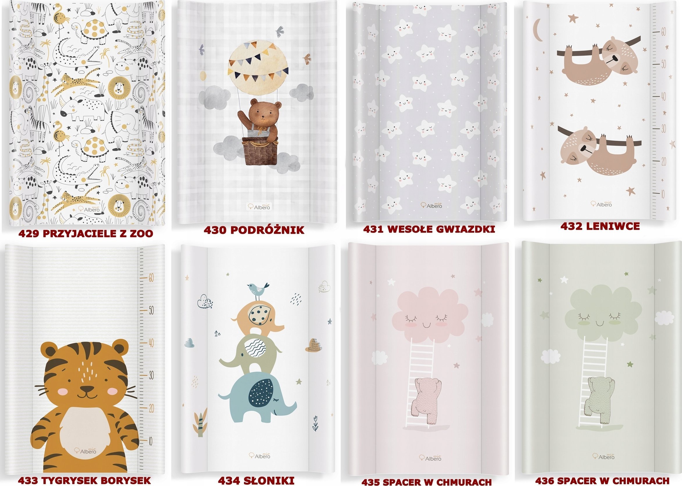 ALBERO MIO Mata do przewijania miękka 430 PODRÓŻNIK