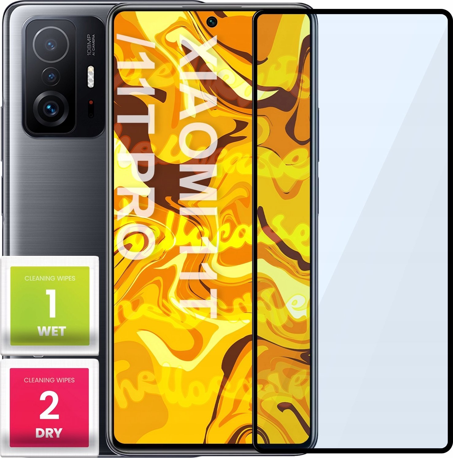 Hello Case SZKŁO HARTOWANE DO XIAOMI 11T / 11T PRO PEŁNE NA CAŁY EKRAN SZKLO 5D 9H