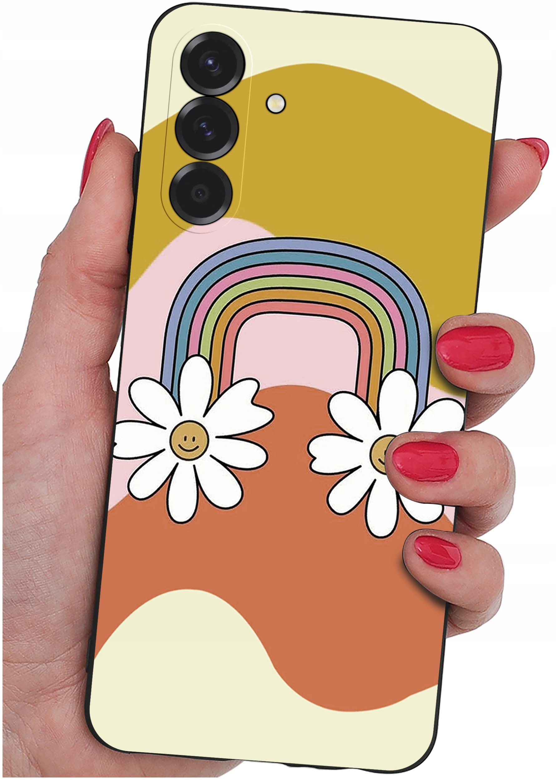 ETUI do Samsung A26 5G | WZORY | SILIKONOWE MATT CASE + SZKŁO 9H